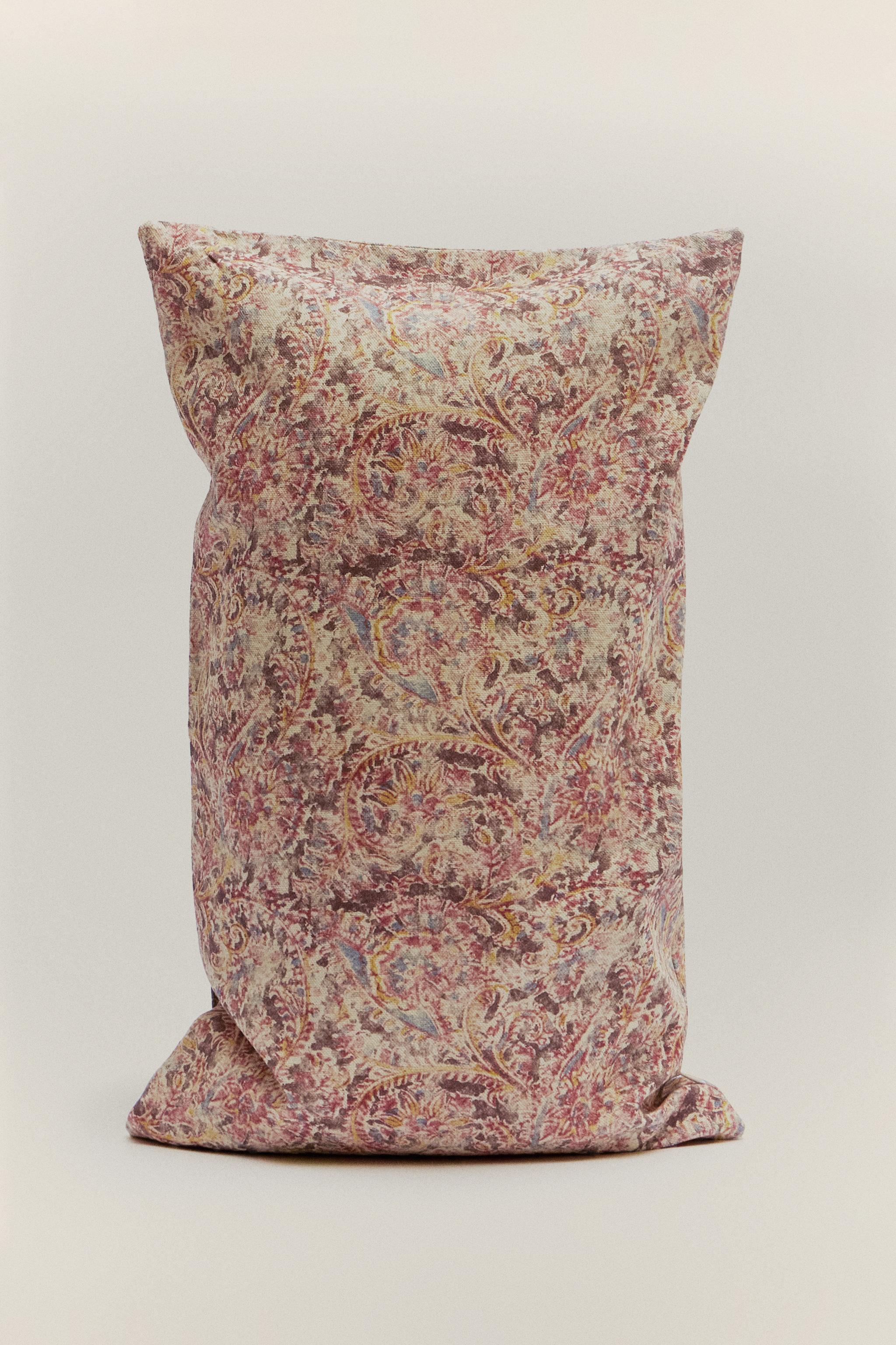 HOUSSE DE COUSSIN FLEURS